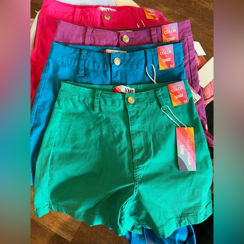 Lot of 4 Women's Colorful Shorts Set